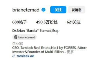 Dr. Brian Etemad – CEO of Tamleek Real Estate & Visionary Entrepreneur